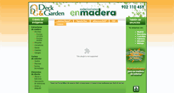 Desktop Screenshot of deckgarden.es