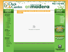 Tablet Screenshot of deckgarden.es